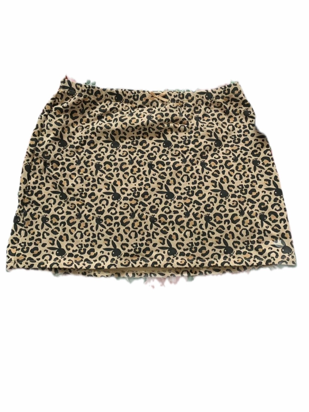 PLAYBOY X PACSUN DISCONTINUED Leopard Print Mini Skirt - Beige & Black